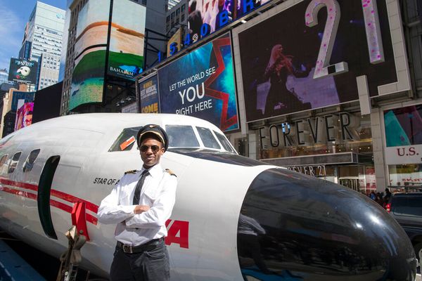 Vintage Plane Tours Times Square Before Becoming Cocktail Lounge