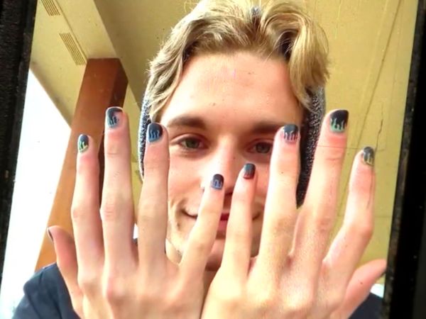 Watch: Suspended for Nail Polish, Gay Student Won't Back Down