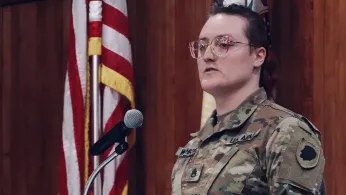 Transgender Veteran LeAnne Withrow Challenges Trump-Era Bathroom Ban in National Guard